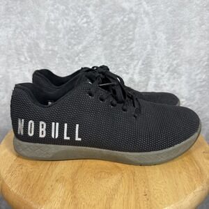 Nobull Cross Trainer Mens Sz 7.5 Womens Sz 9 Black Athletic Shoes Sneaker
